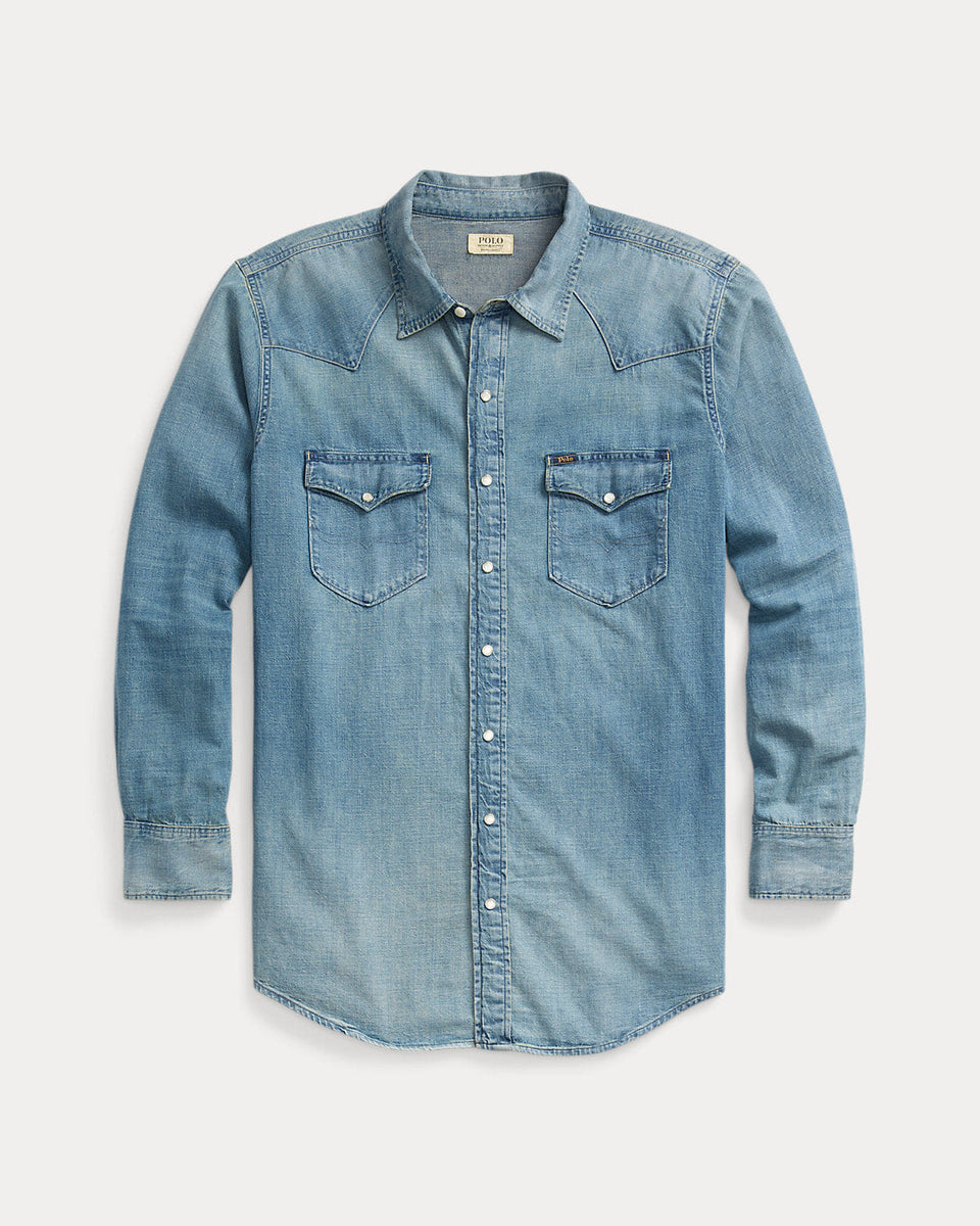 Ralph Lauren Indigo Twill Western Shirt