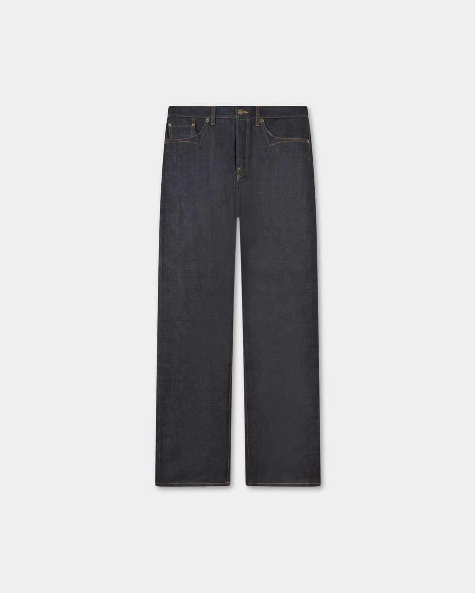 Kenzo Lowwaist Jeans In Japanese Denim Blue Women's