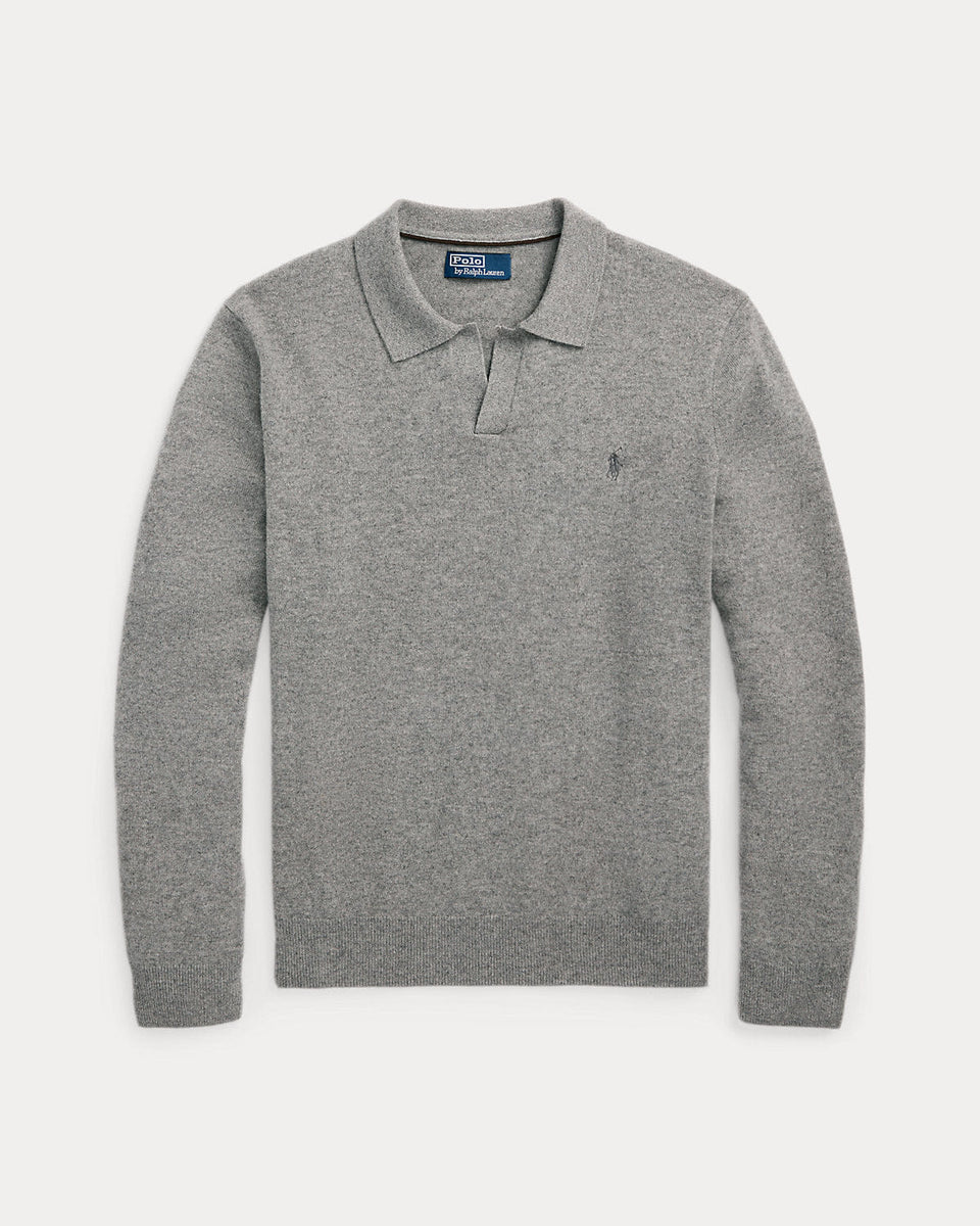 Ralph Lauren Wool JohnnyCollar Sweater
