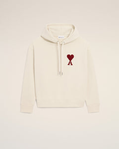 White Cotton Ami De Coeur Hoodie