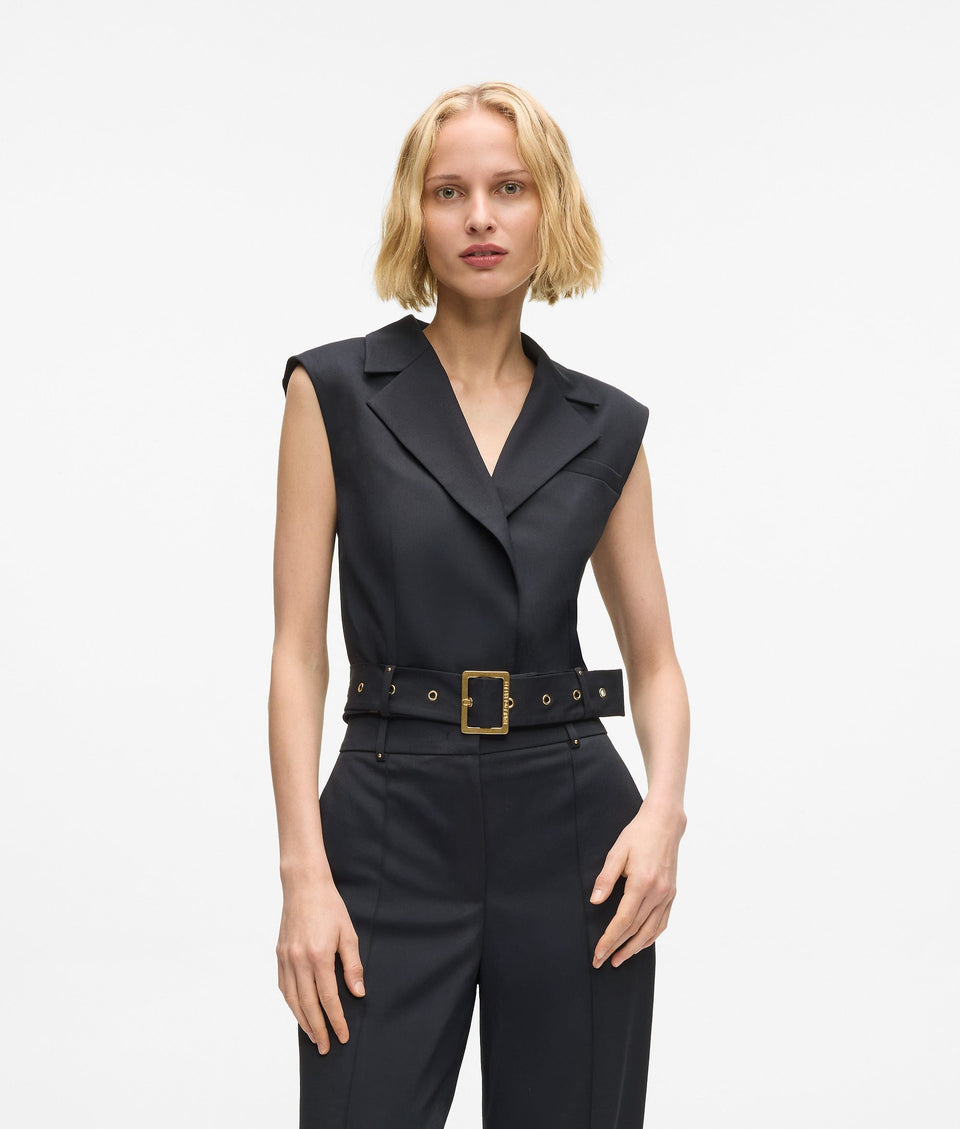 Karl Lagerfeld Karl Dna Studded Gilet Black
