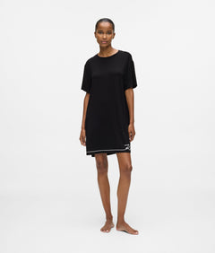 Karl Lagerfeld Signature Pajama Dress Black