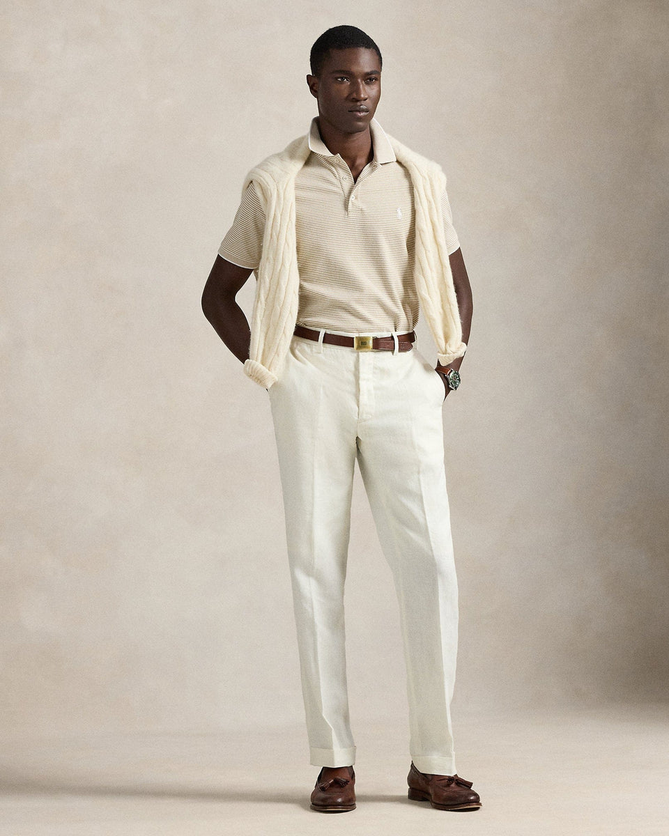 Ralph Lauren Classic Striped Stretch Mesh Polo Shirt