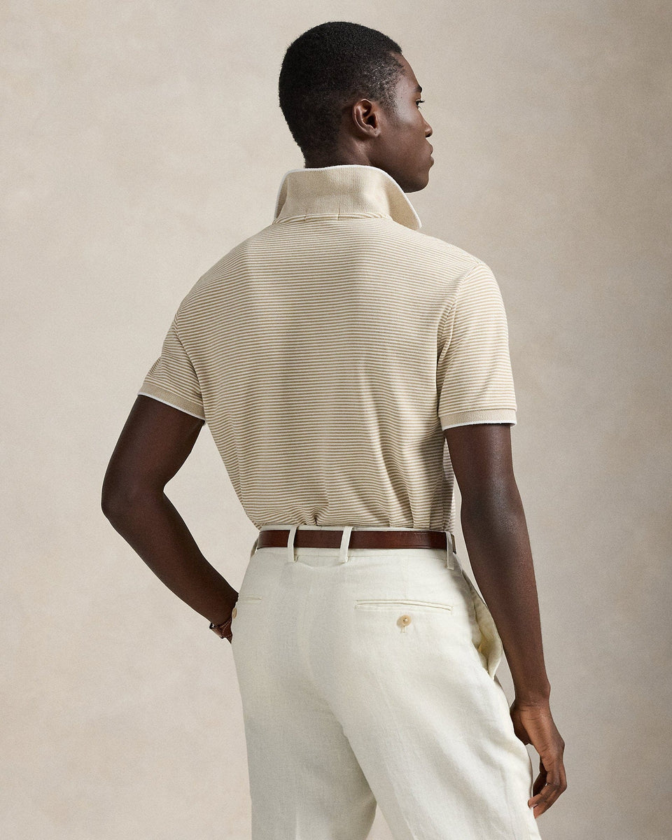 Ralph Lauren Classic Striped Stretch Mesh Polo Shirt