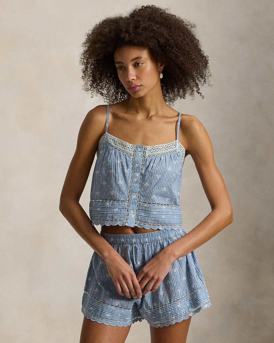 Ralph Lauren Cotton Voile Cami Short Pajama Set