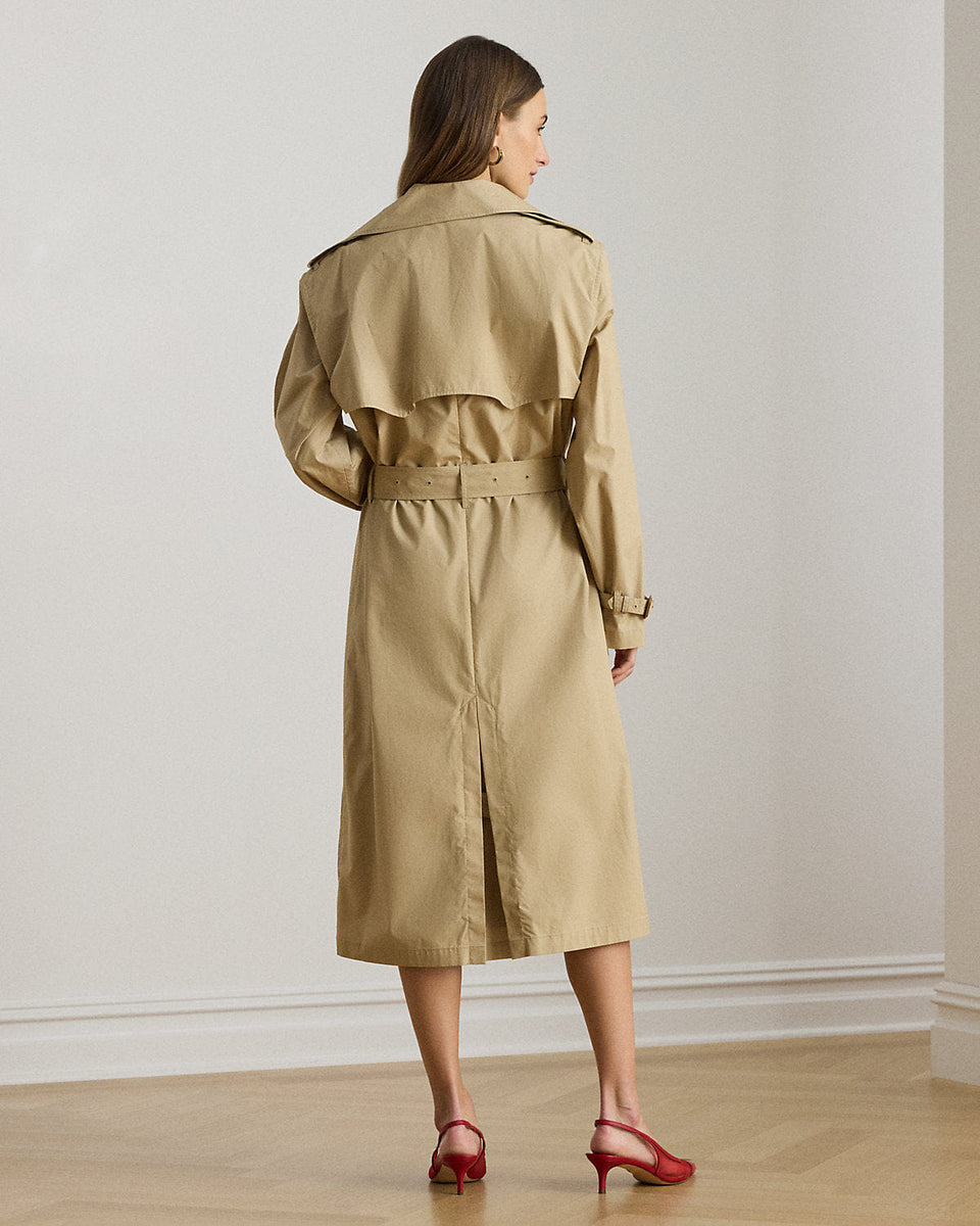 Ralph Lauren DoubleBreasted Cotton Trench Coat