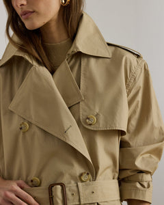 Ralph Lauren DoubleBreasted Cotton Trench Coat