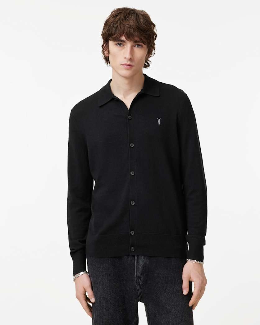 Allsaints Kilburn Ramskull Cardigan Black