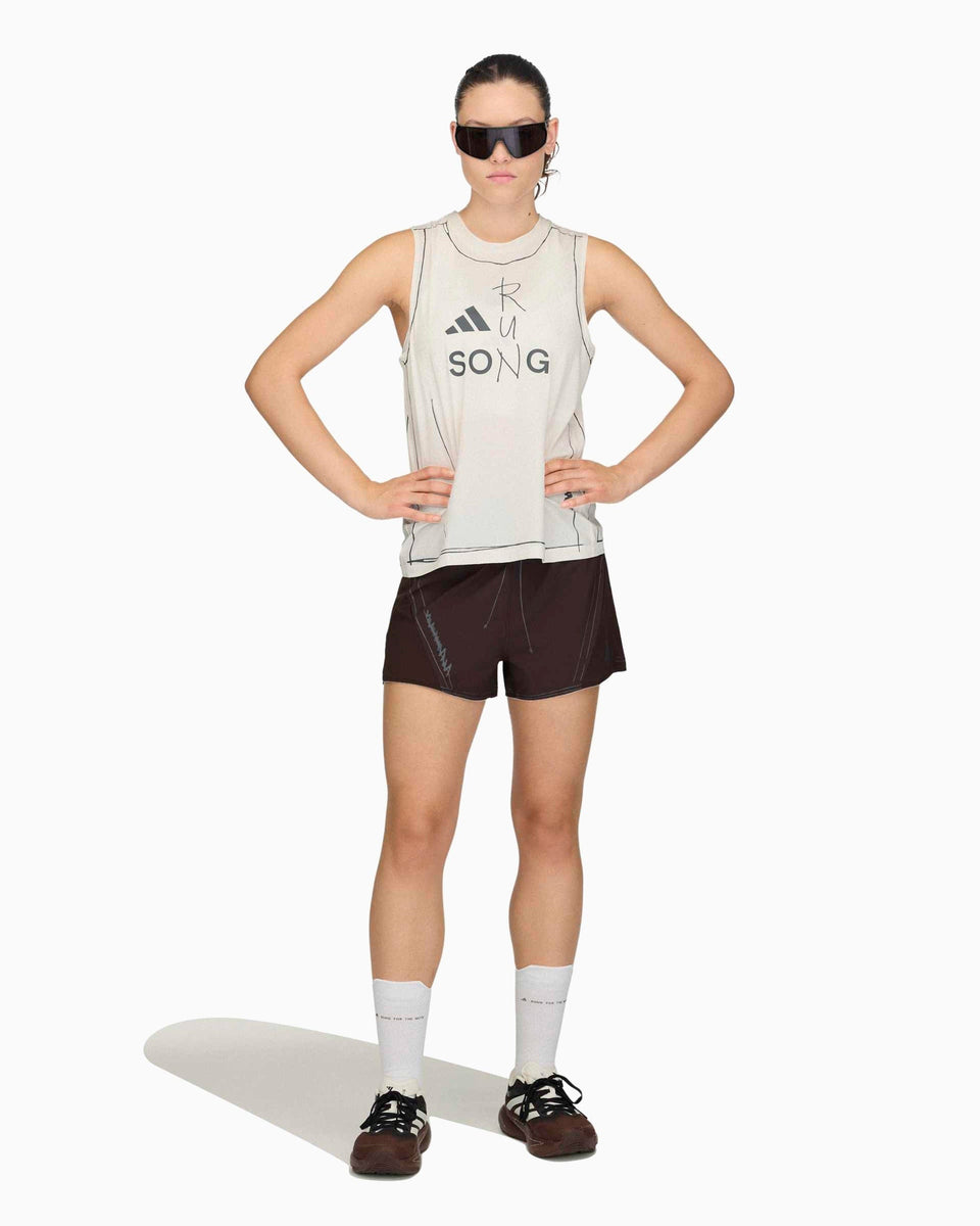 adidas Tank Top con gráfico adidas Performance x Song For The Mute Running adi365 para mujer