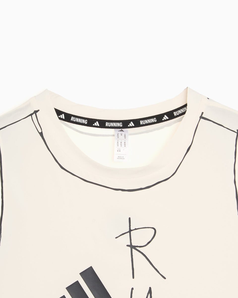 adidas Tank Top con gráfico adidas Performance x Song For The Mute Running adi365 para mujer
