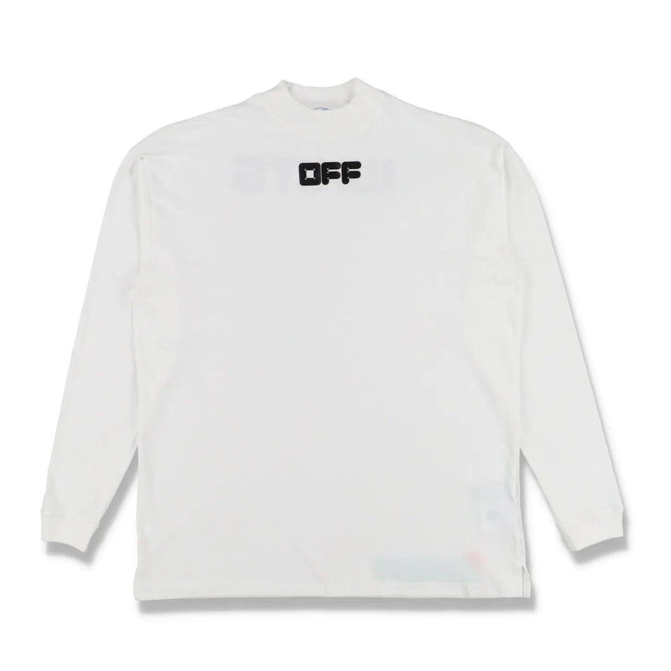 Off-White Arrows Font Over Long Sleeve Tee 'White Black'