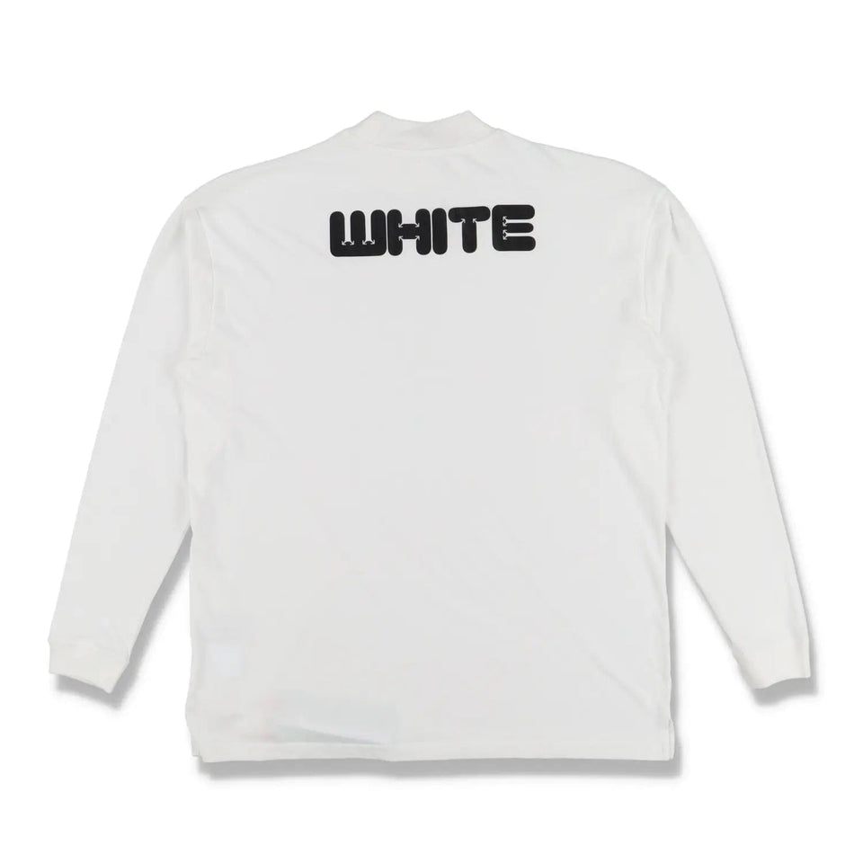 Off-White Arrows Font Over Long Sleeve Tee 'White Black'