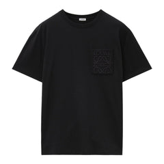 Loewe Anagram Black T-Shirt with Pocket