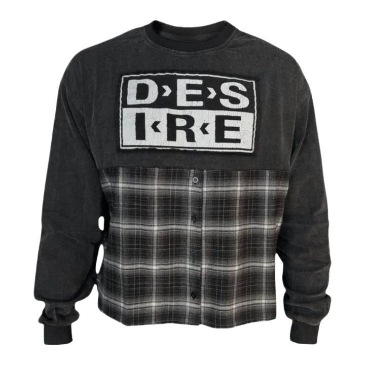 Bottega Desires Hybrid Flannel Longsleeve T-Shirt