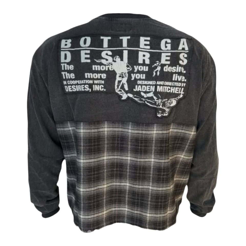 Bottega Desires Hybrid Flannel Longsleeve T-Shirt