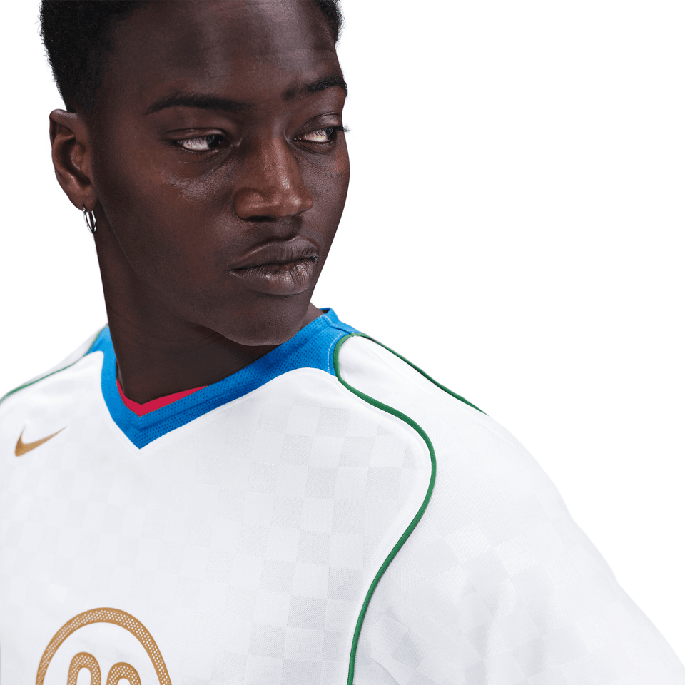 Nike TOTAL 90 DRI-FIT SOCCER JERSEY - WHITE / ITALY BLUE