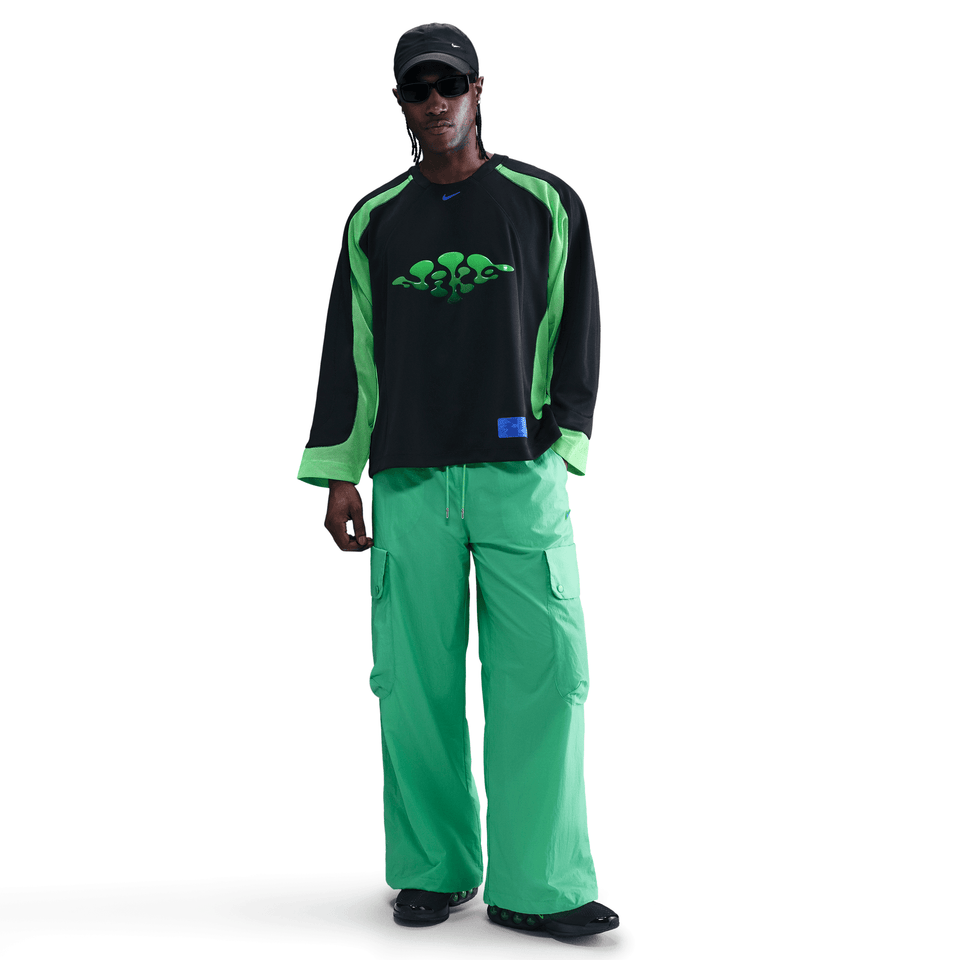 Nike PROJECT F.R.O.G. L/S JELLY JERSEY - BLACK / GREEN SHOCK
