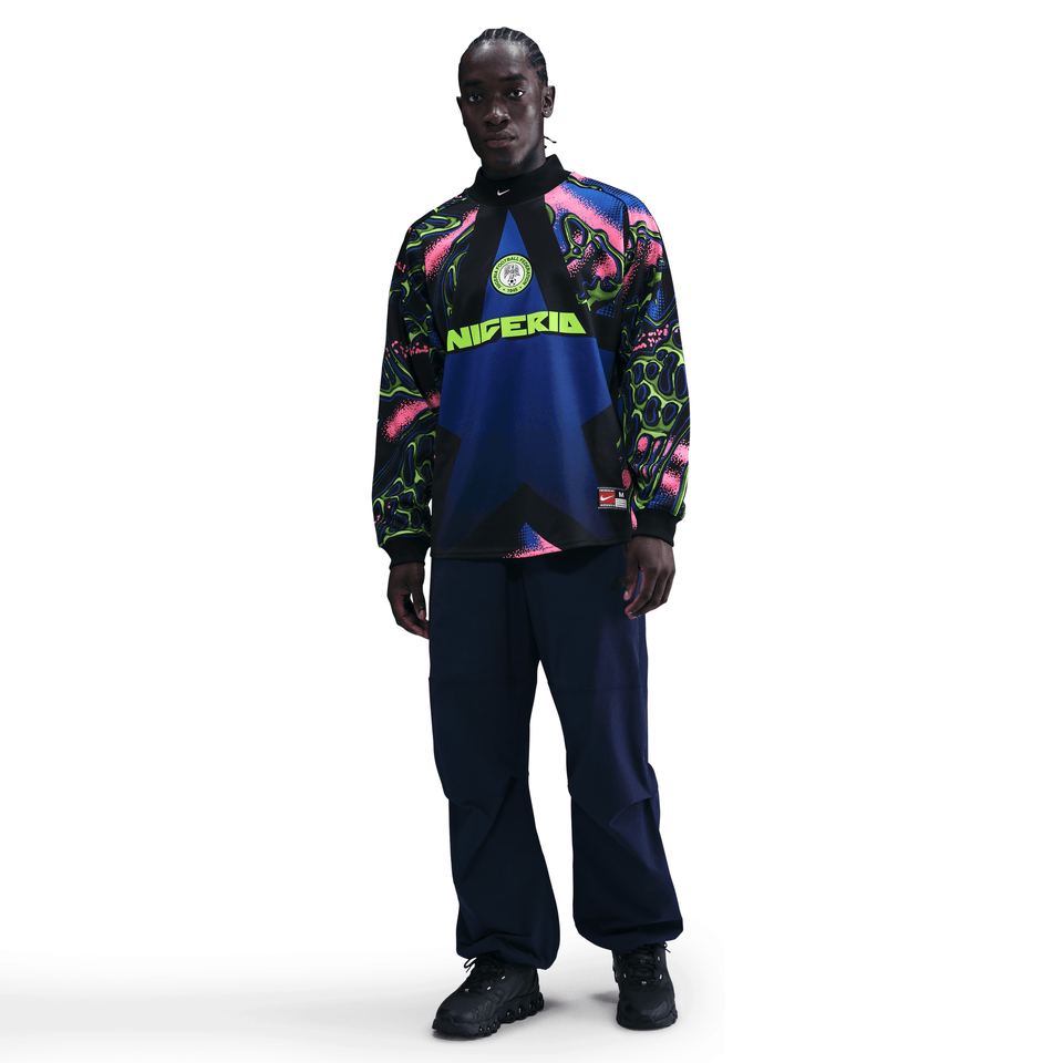 Nike NIGERIA NATIONAL TEAM GOALKEEPER JERSEY LOOSE FIT - BLACK / HYPER PINK
