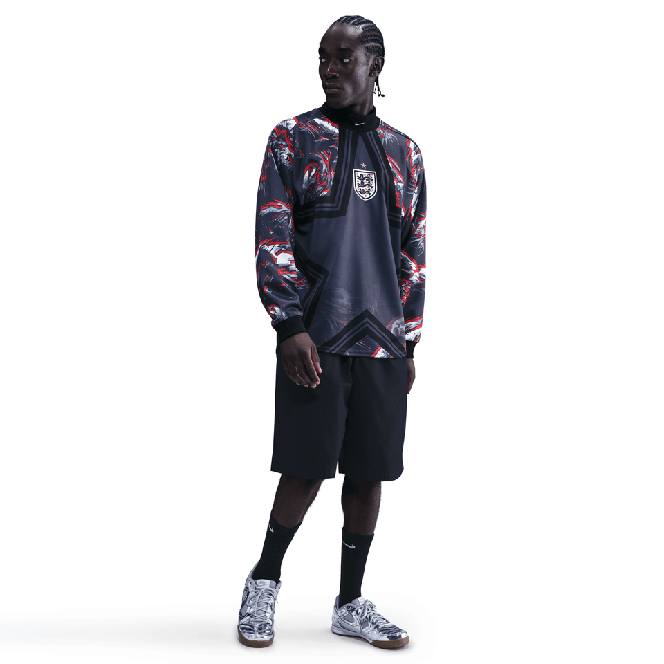 Nike ENGLAND NATIONAL TEAM GOALKEEPER JERSEY LOOSE FIT - BLACK / OBSIDIAN