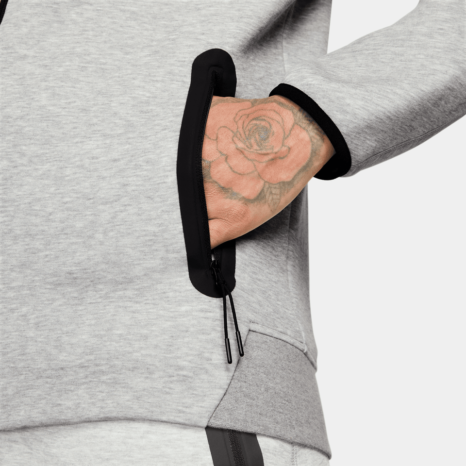 Nike TECH FLEECE FULL-ZIP HOODIE - GRAPHITE