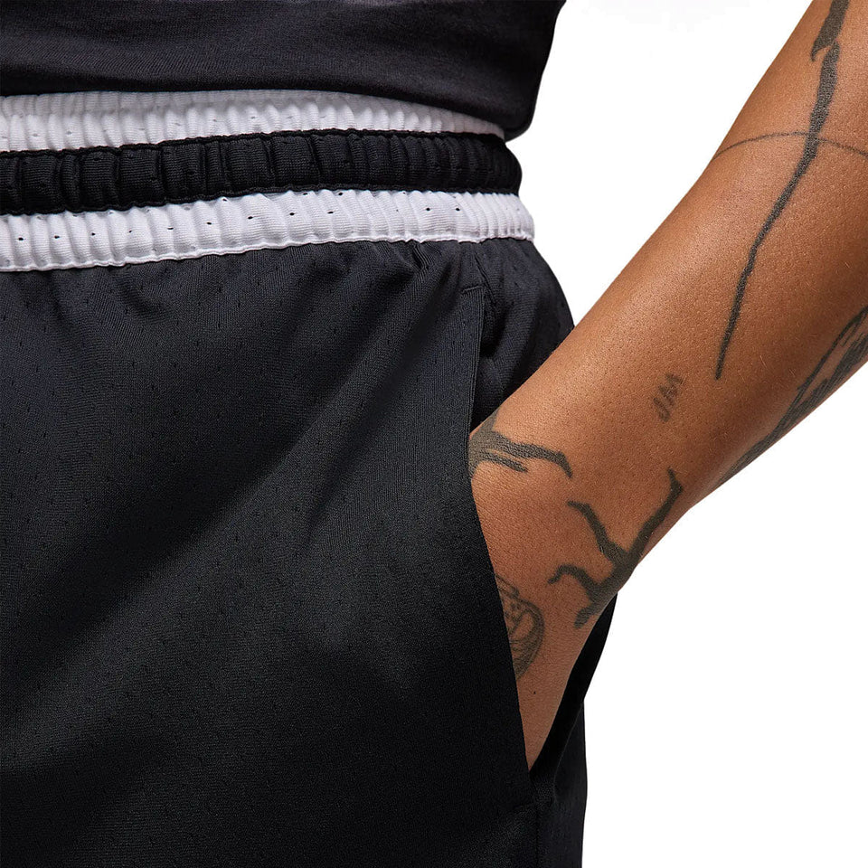 Nike Sports Dri-FIT Mesh Diamond Shorts 'Black White'