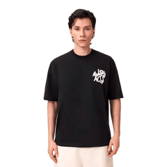 ALLSAINTS Orlando Logo Print Oversized T-Shirt Jet Black