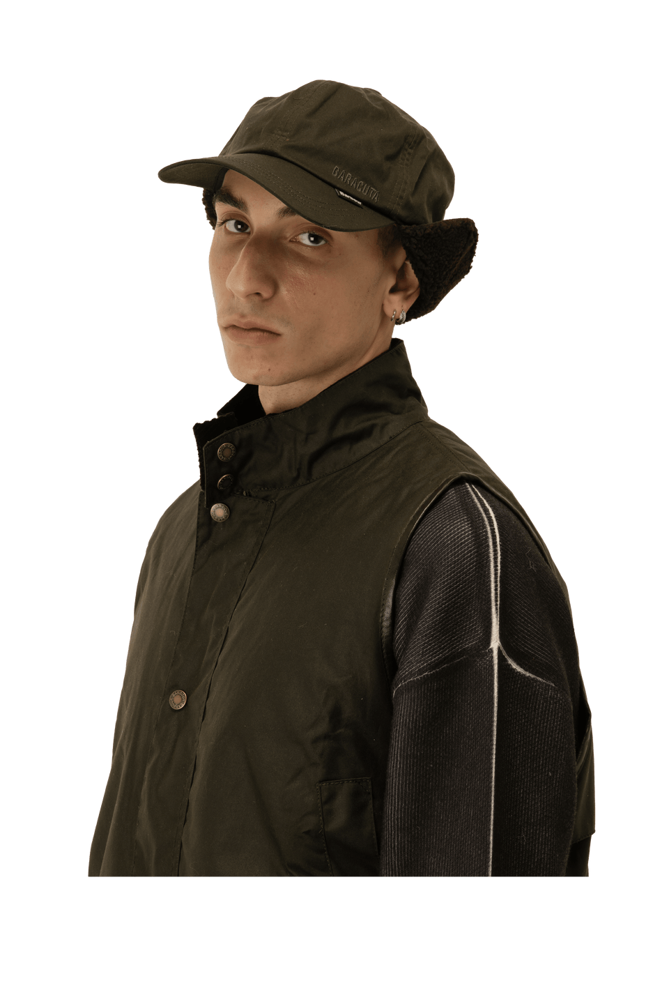 Barbour Wax Gilet x Baracuta