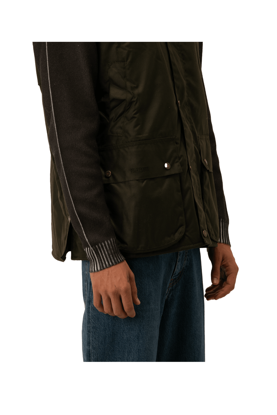Barbour Wax Gilet x Baracuta