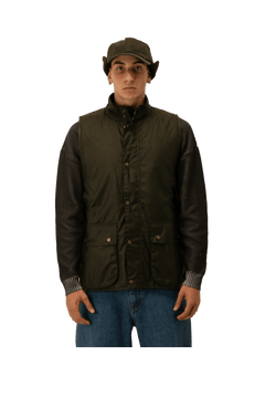 Barbour Wax Gilet x Baracuta