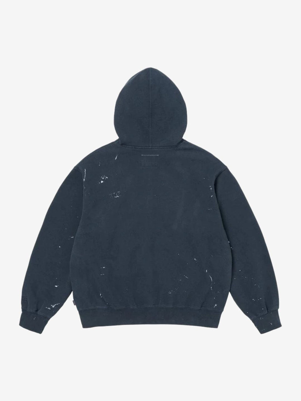 Supreme MM6 Maison Margiela Box Logo Zip Up Hooded Sweatshirt Navy Blue