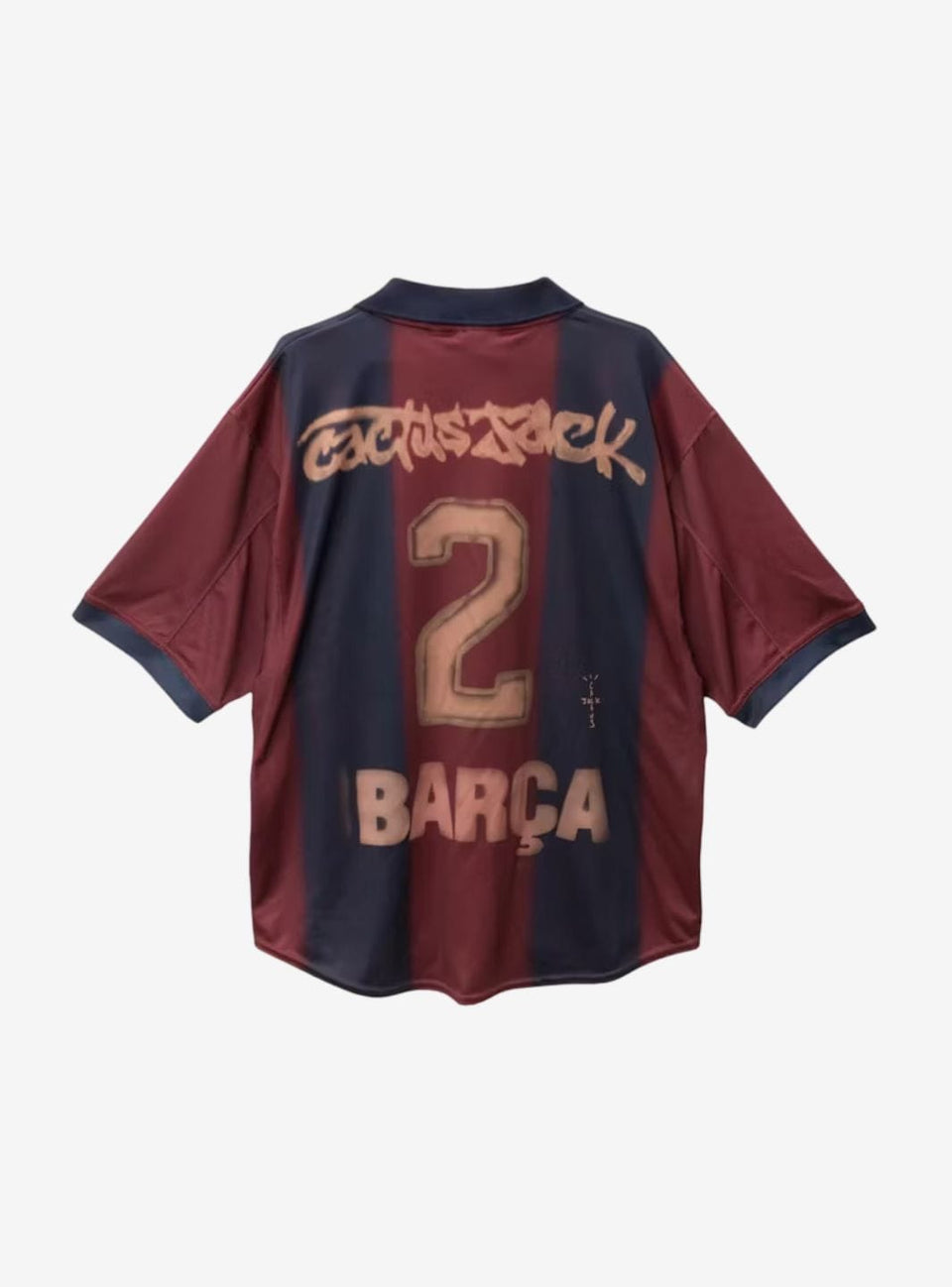 Cactus Jack Travis Scott x Nike x FC Barcelona Retro 2000/01 Home Skeleton Jersey Multicolor