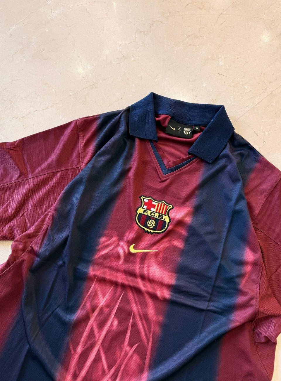 Cactus Jack Travis Scott x Nike x FC Barcelona Retro 2000/01 Home Skeleton Jersey Multicolor