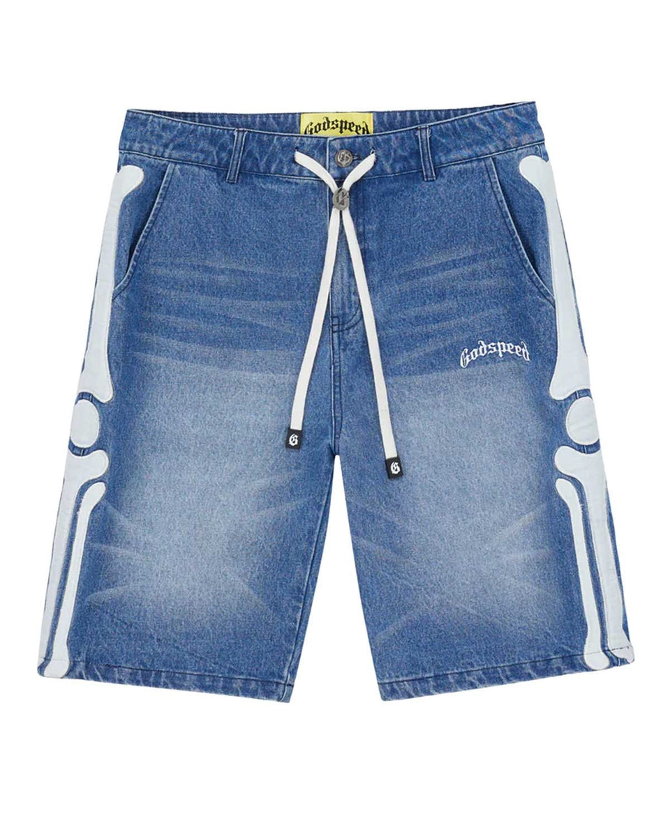 Godspeed Femur Denim Shorts Blue