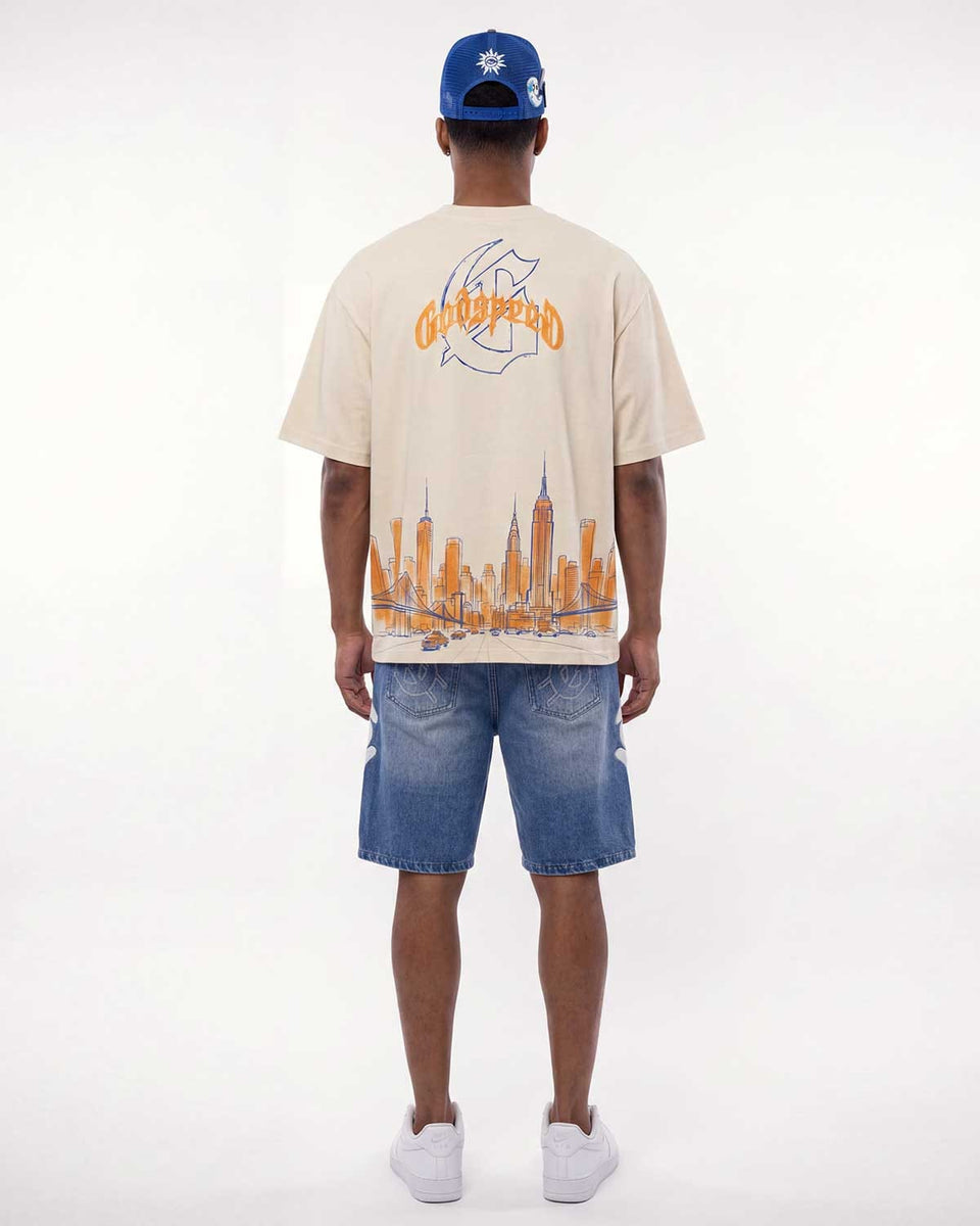 Godspeed Femur Denim Shorts Blue
