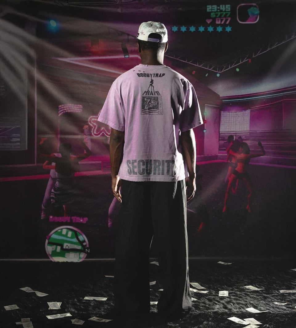 Triple Seven Triple Sevens Booby Trap Security Tee Purple