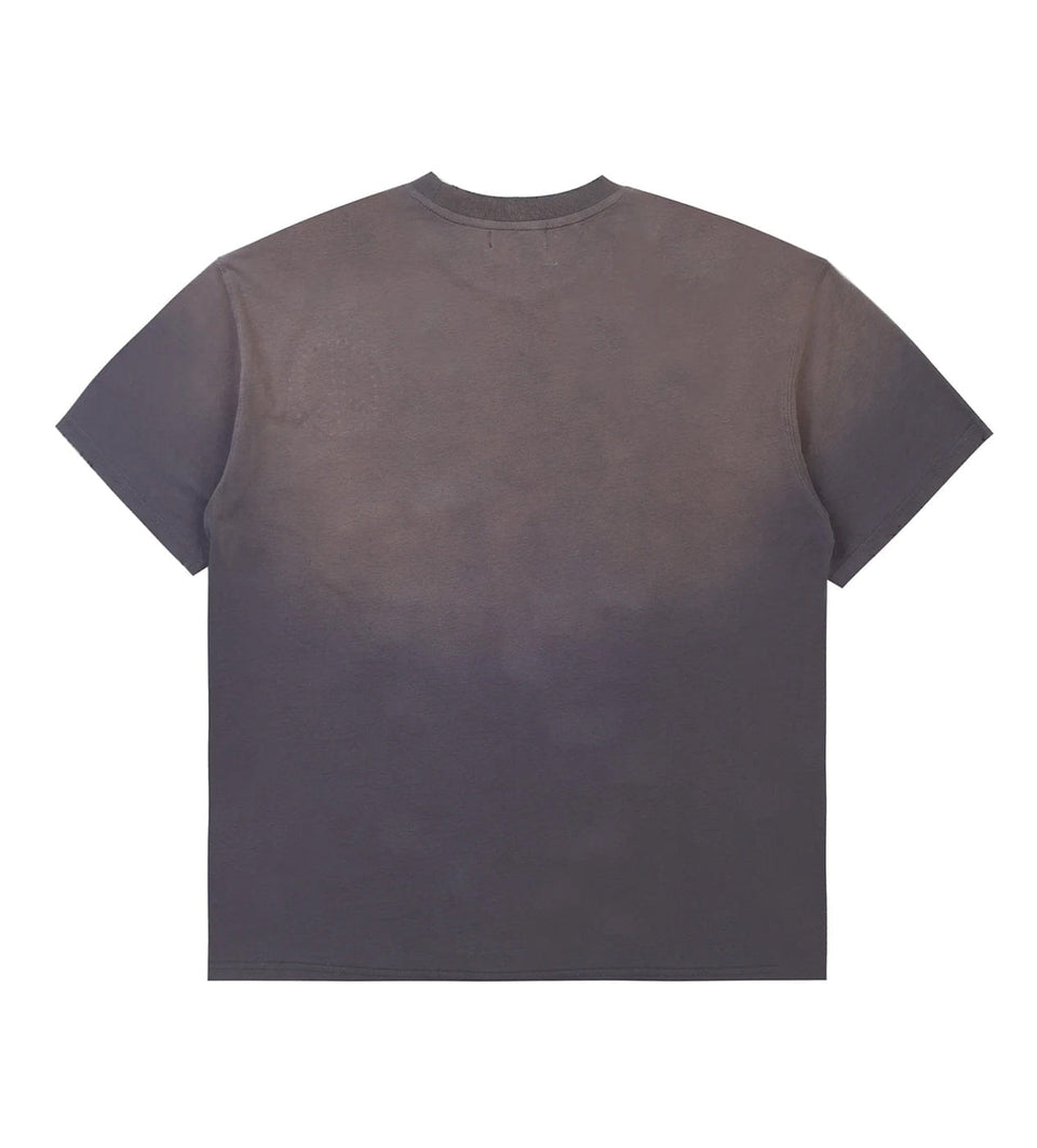 Boredom Kills Scream Studded Tee Grey