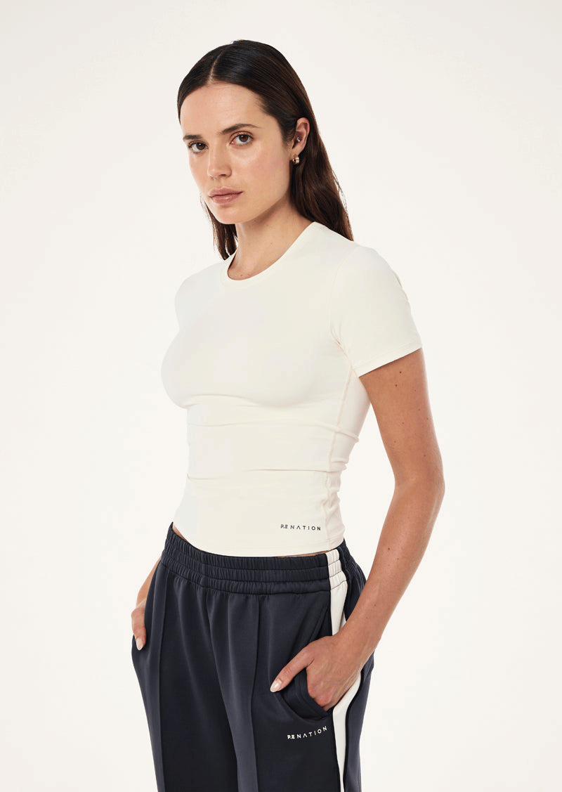 P.E Nation Foundation Tee SS (Whisper white)