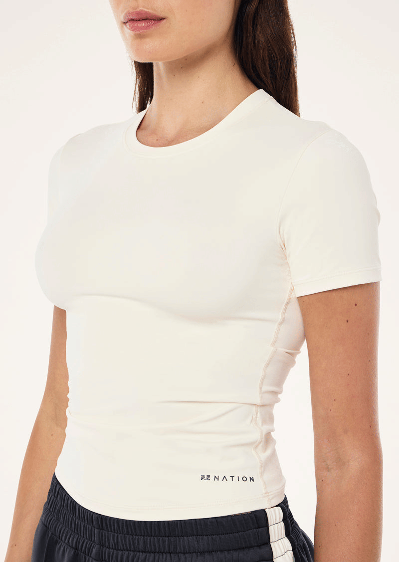 P.E Nation Foundation Tee SS (Whisper white)