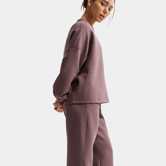Nike 24.7 ImpossiblySoft Dri Fit High Waisted Loose Flared Womens Pants (Tattoo/Burgundy Crush)