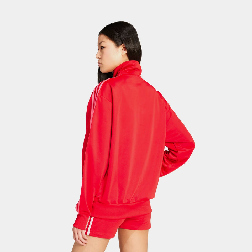 adidas Adicolor Classic Firebird Loose Track Womens Jacket (Better Scarlet/Lucid Pink)