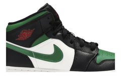 Air Jordan 1 Mid GS Black Pine Green