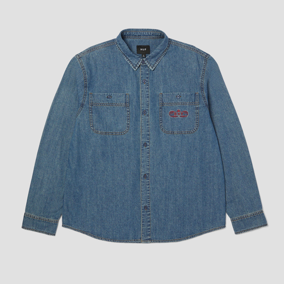 HUF Worldwide Clothiers Denim Shirt Indigo