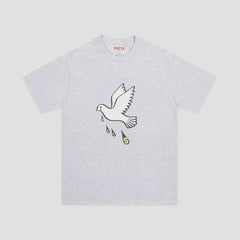 Poets Message Dove T-Shirt Graphite Grey