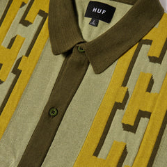 HUF Pillar Shortsleeve Knit Sweater Moss