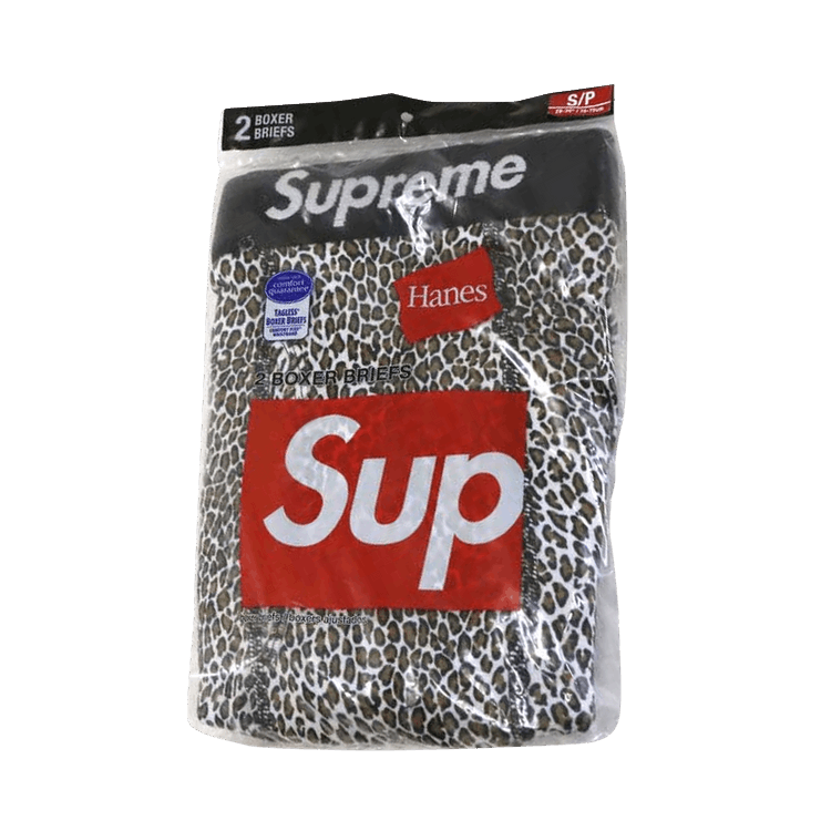 Supreme x Hanes Leopard Boxer Briefs (2 Pack) Leopard