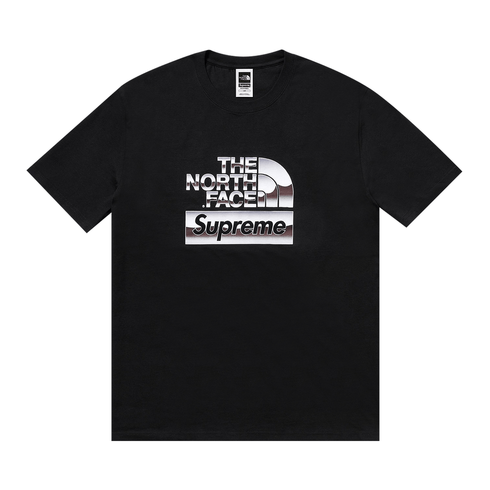 Supreme The North Face Metallic Logo T-Shirt Black