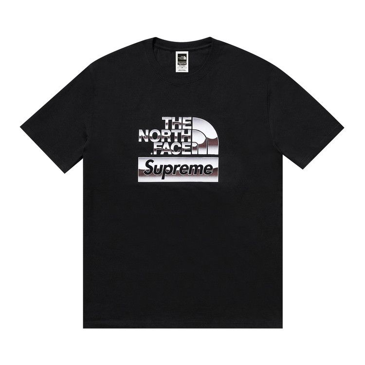 Supreme The North Face Metallic Logo T-Shirt Black