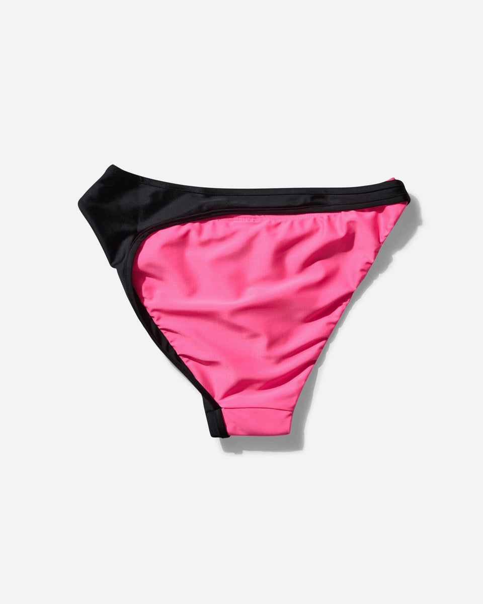 Ottolinger Women's Layered Bikini Bottom Pink / Black