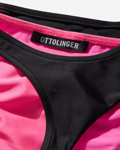 Ottolinger Women's Layered Bikini Bottom Pink / Black