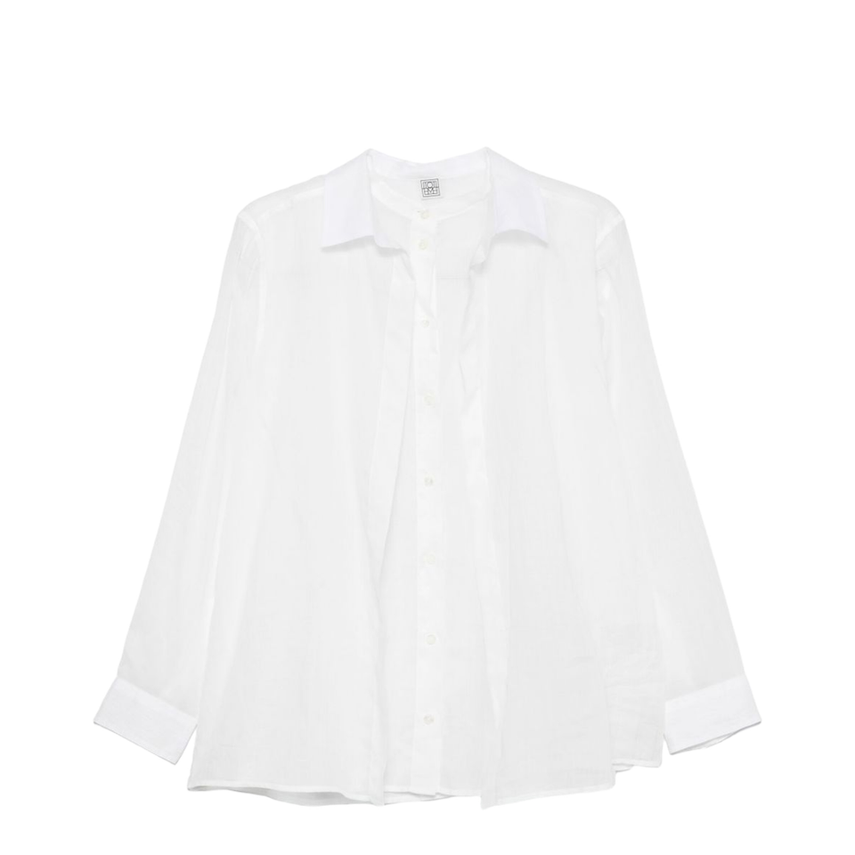 White Double Collar Shirt